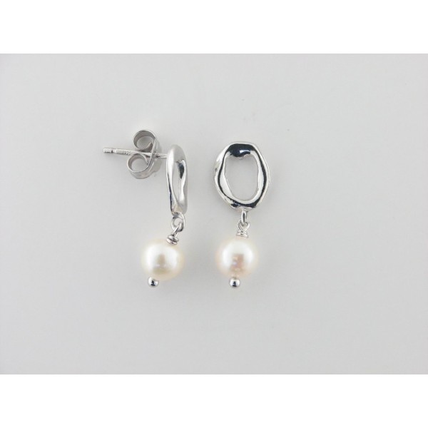 Duran Exquse pendientes plata perla
