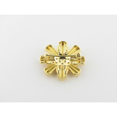 Duran Exquse broche plata chapado circonitas