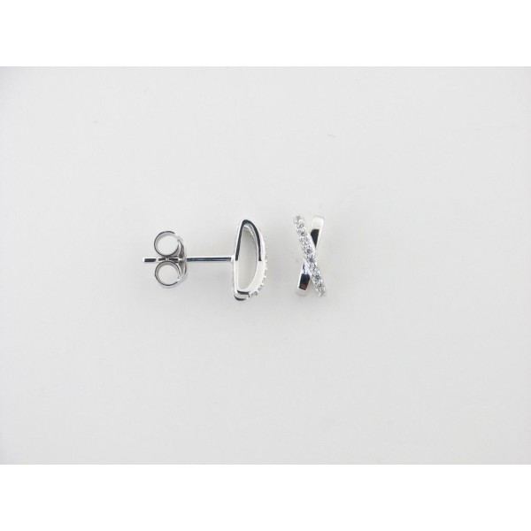 Lotus pendientes plata circonitas