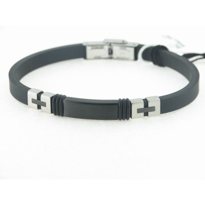 Lotus Pulsera Acero Caucho