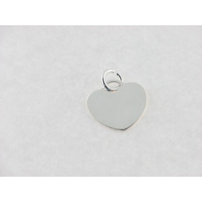 Colgante Plata Corazón Liso Pequeño