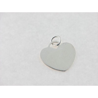 Colgante Plata Corazón Liso Mediano