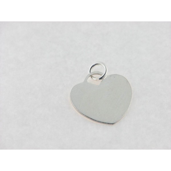 Colgante Plata Corazón Liso Mediano
