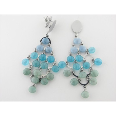 Viceroy pendientes acero piedras