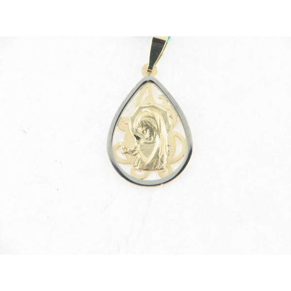 Medalla Oro Bicolor Virgen Niña