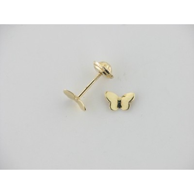 Pendientes Oro Mariposa