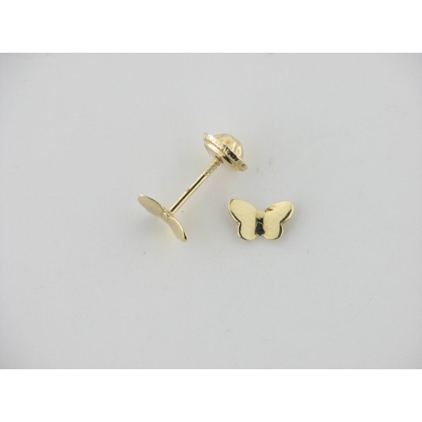 Pendientes Oro Mariposa