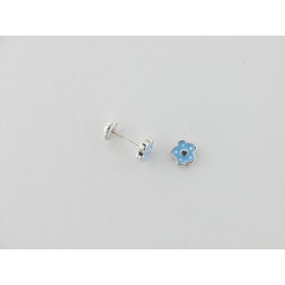 Pendientes plata esmalte