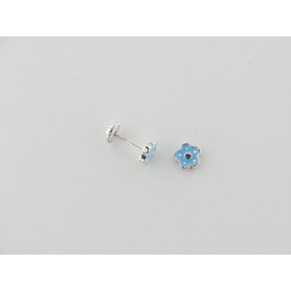 Pendientes plata esmalte