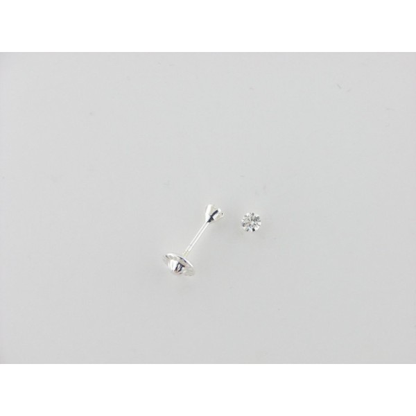 Pendientes plata circonita