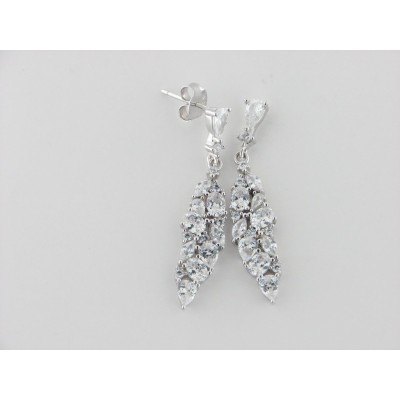 Pendientes plata circonitas