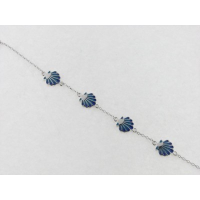 Pulsera plata esmalte