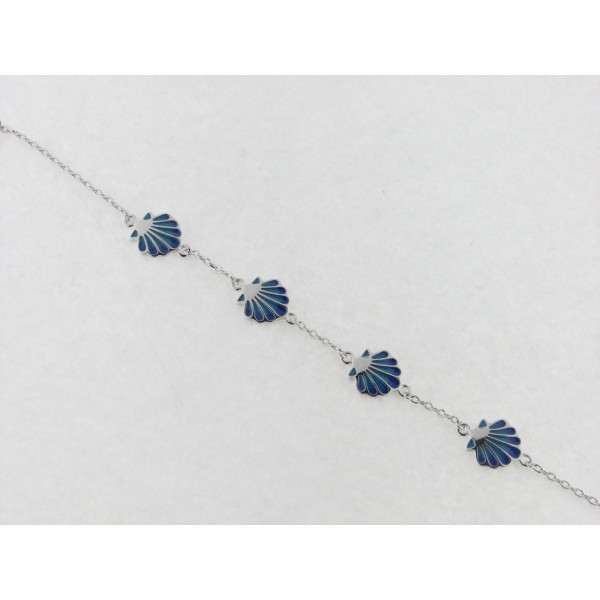 Pulsera plata esmalte