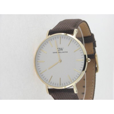 Daniel Wellington acero chapado piel