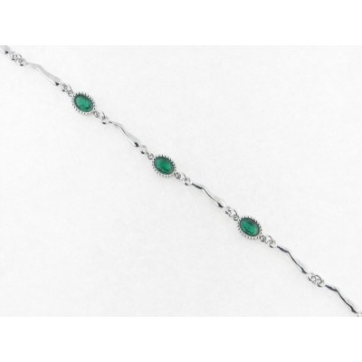 Lotus pulsera acero piedras