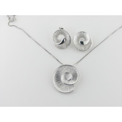 Jgo gargantilla-pendientes plata