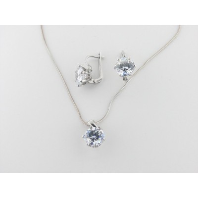 Jgo Colgante y Pendientes Plata