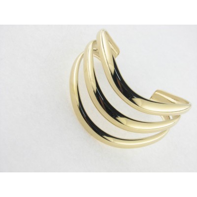 Lotus pulsera aro acero chapado