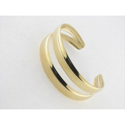 Lotus pulsera aro acero chapado