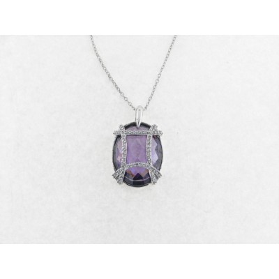 Viceroy colgante c/cadena plata piedras