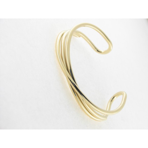 Lotus pulsera aro acero chapado