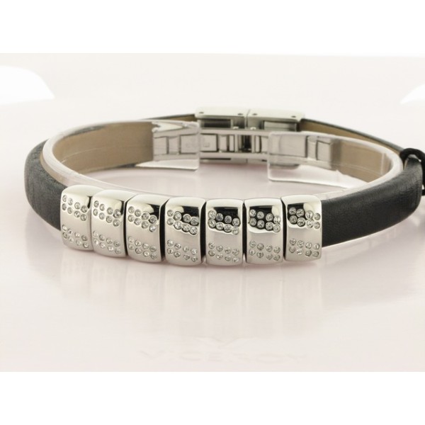 Viceroy  pulsera piel piedras