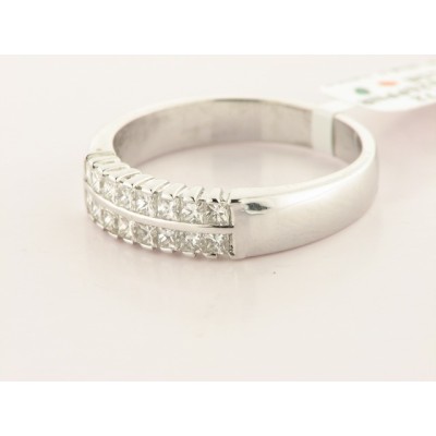 Sortija Oro Blanco Diamantes