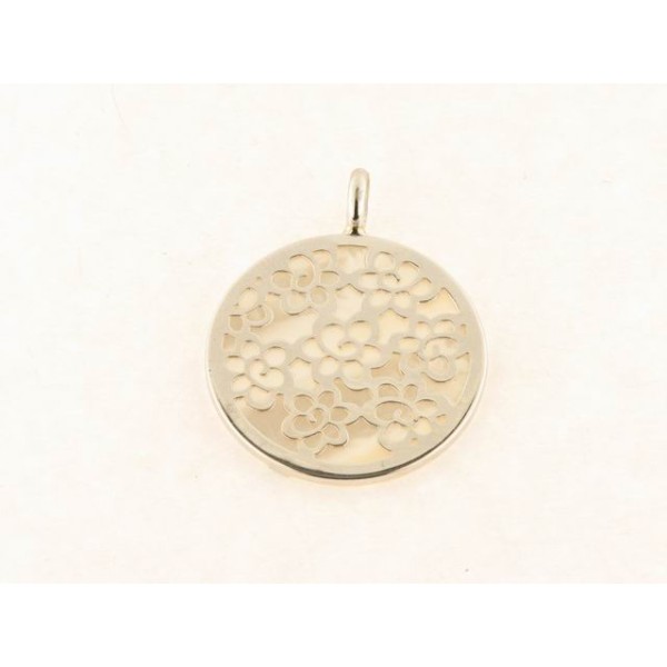 Colgante Oro Blanco Nacar