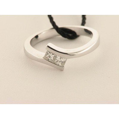 Sortija Oro Blanco Diamantes