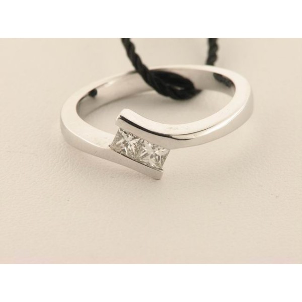 Sortija Oro Blanco Diamantes