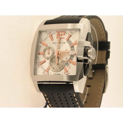 Festina Crono Agujas Acero Correa