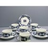 Tazas te c/plato monferico (6 unidades)
